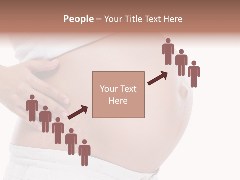 Growth Vertical Stomach PowerPoint Template