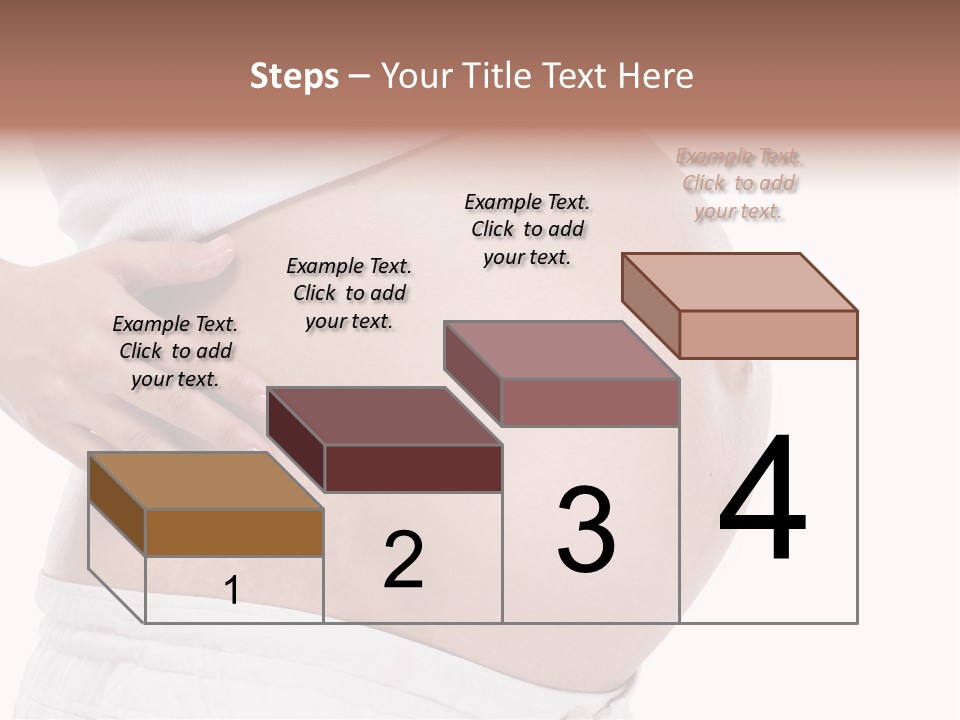 Growth Vertical Stomach PowerPoint Template