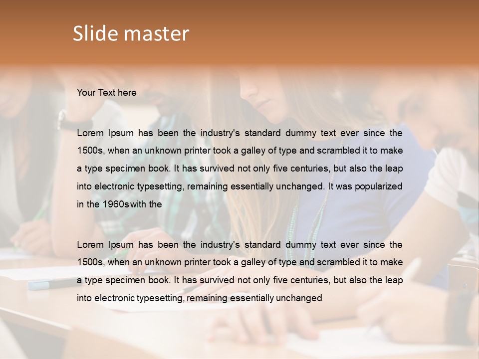 Write Workplace Study PowerPoint Template