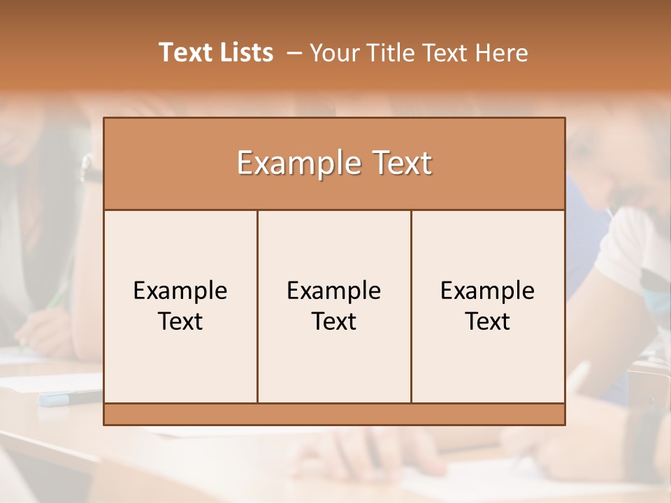 Write Workplace Study PowerPoint Template