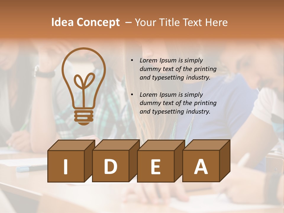 Write Workplace Study PowerPoint Template