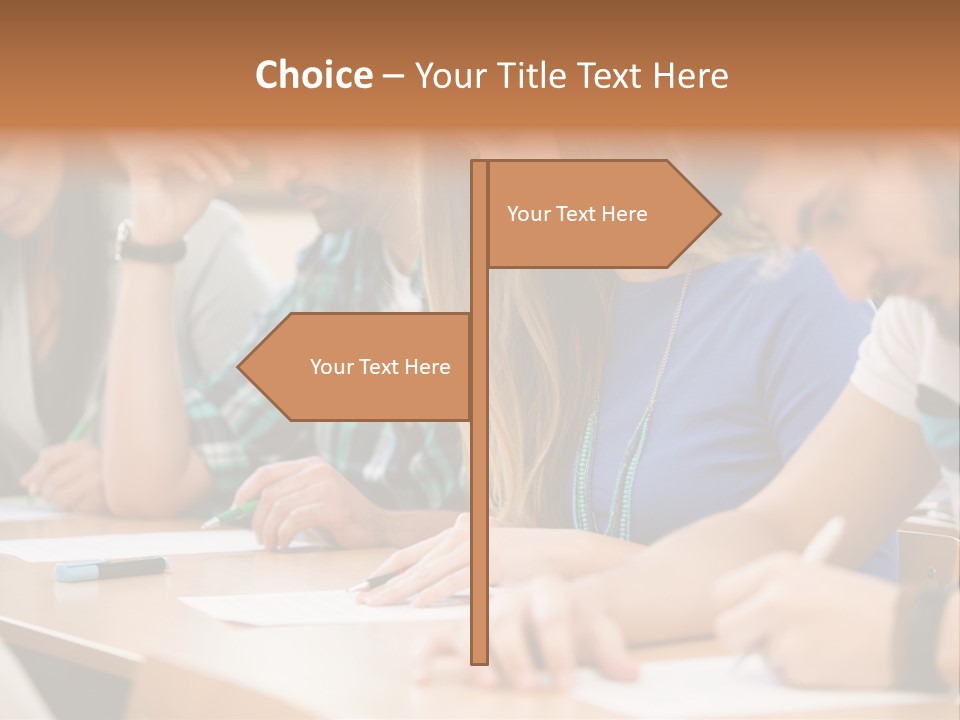 Write Workplace Study PowerPoint Template