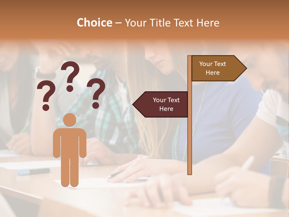 Write Workplace Study PowerPoint Template