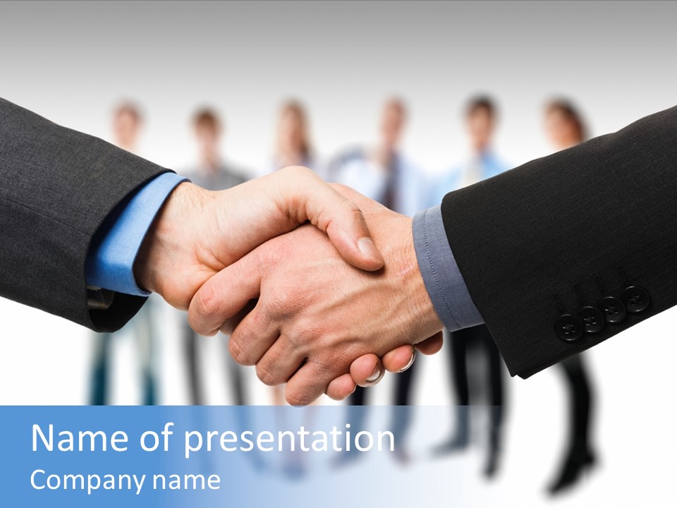 Commerce Team Agree PowerPoint Template