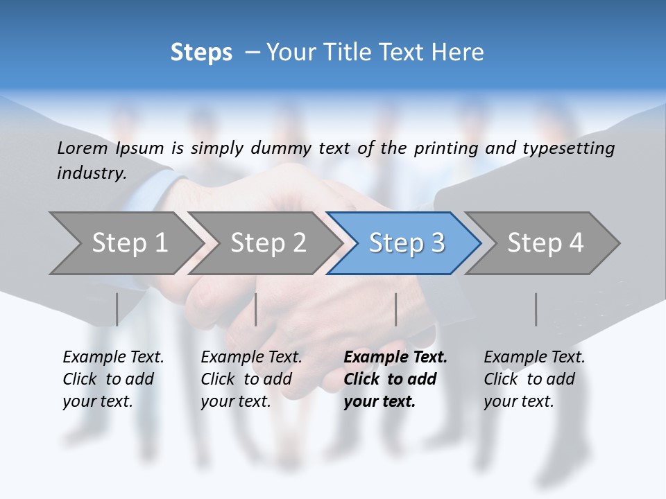 Commerce Team Agree PowerPoint Template