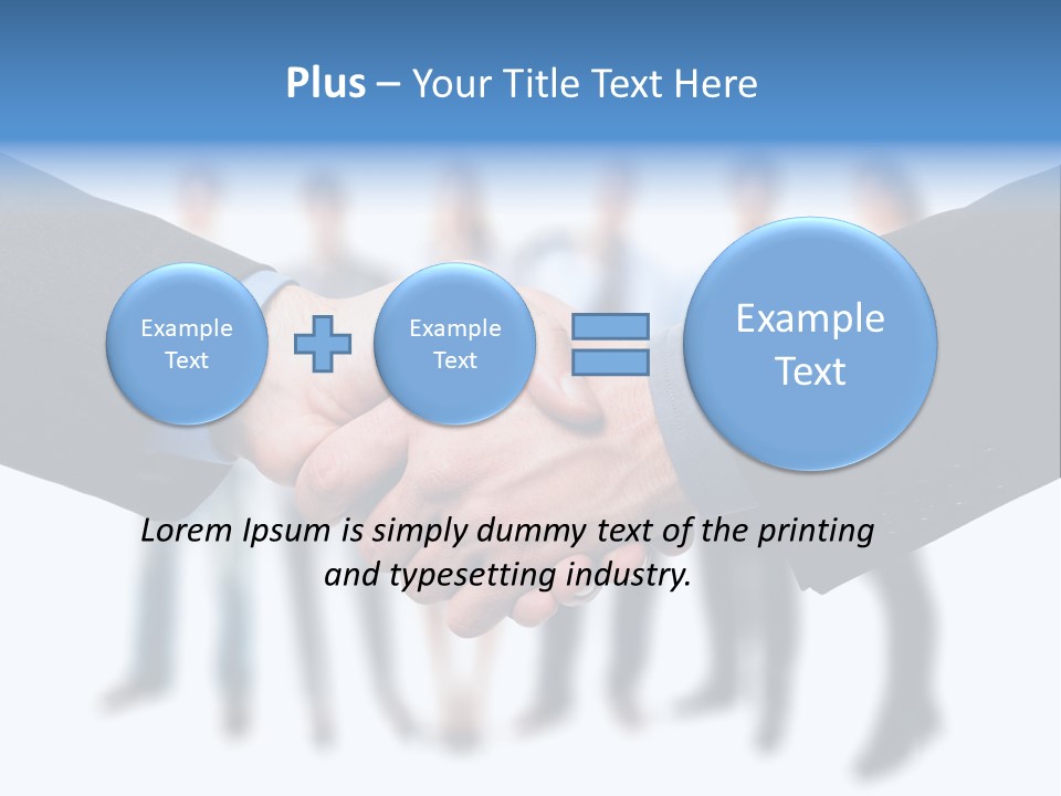 Commerce Team Agree PowerPoint Template