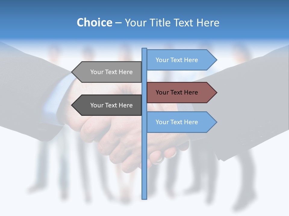 Commerce Team Agree PowerPoint Template