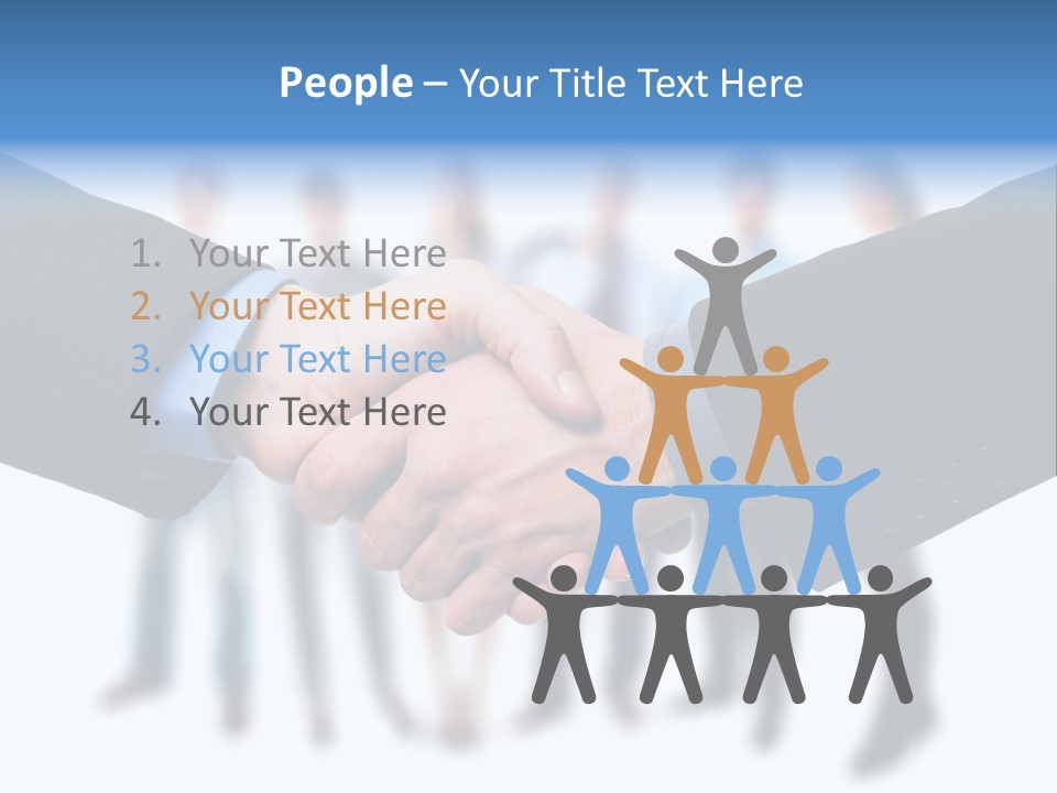 Commerce Team Agree PowerPoint Template