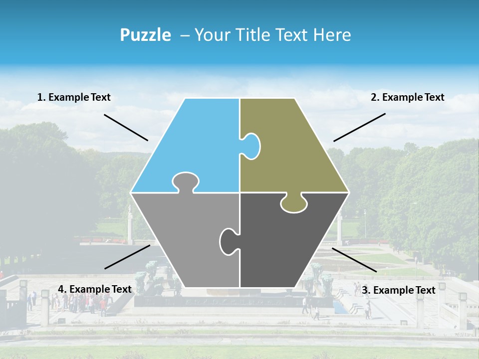 Monument Frognerpark Tourism PowerPoint Template