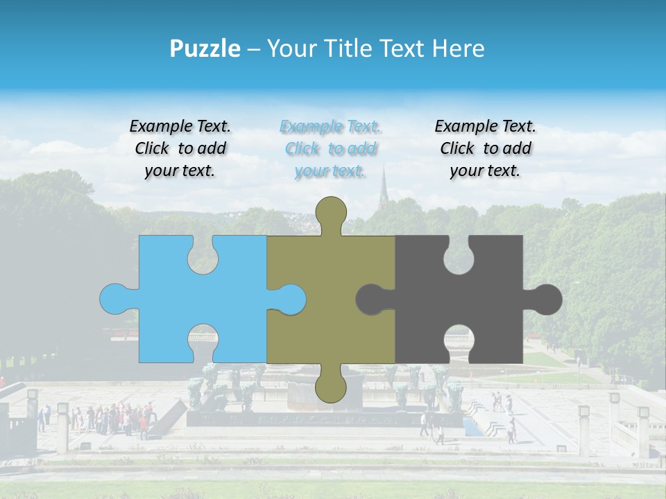 Monument Frognerpark Tourism PowerPoint Template