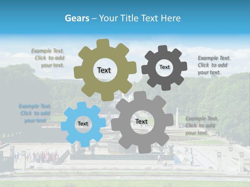 Monument Frognerpark Tourism PowerPoint Template