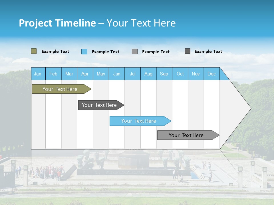 Monument Frognerpark Tourism PowerPoint Template