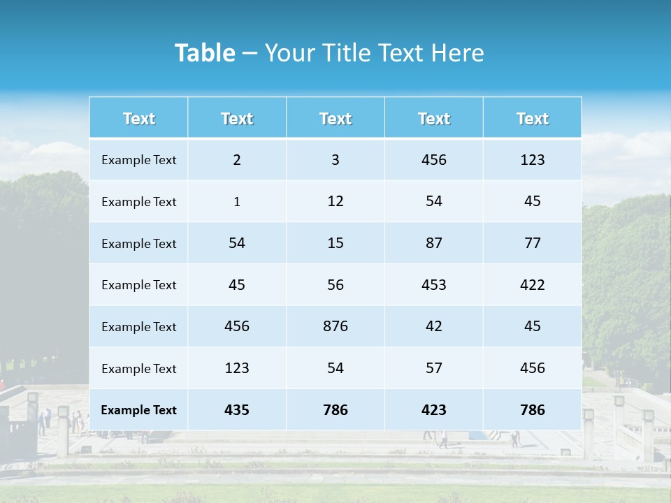 Monument Frognerpark Tourism PowerPoint Template