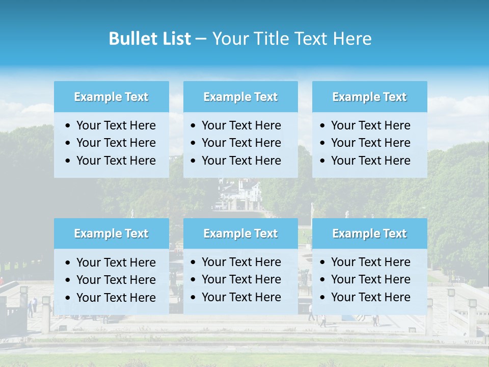 Monument Frognerpark Tourism PowerPoint Template