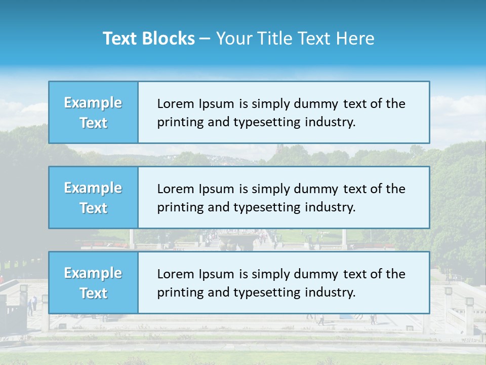 Monument Frognerpark Tourism PowerPoint Template