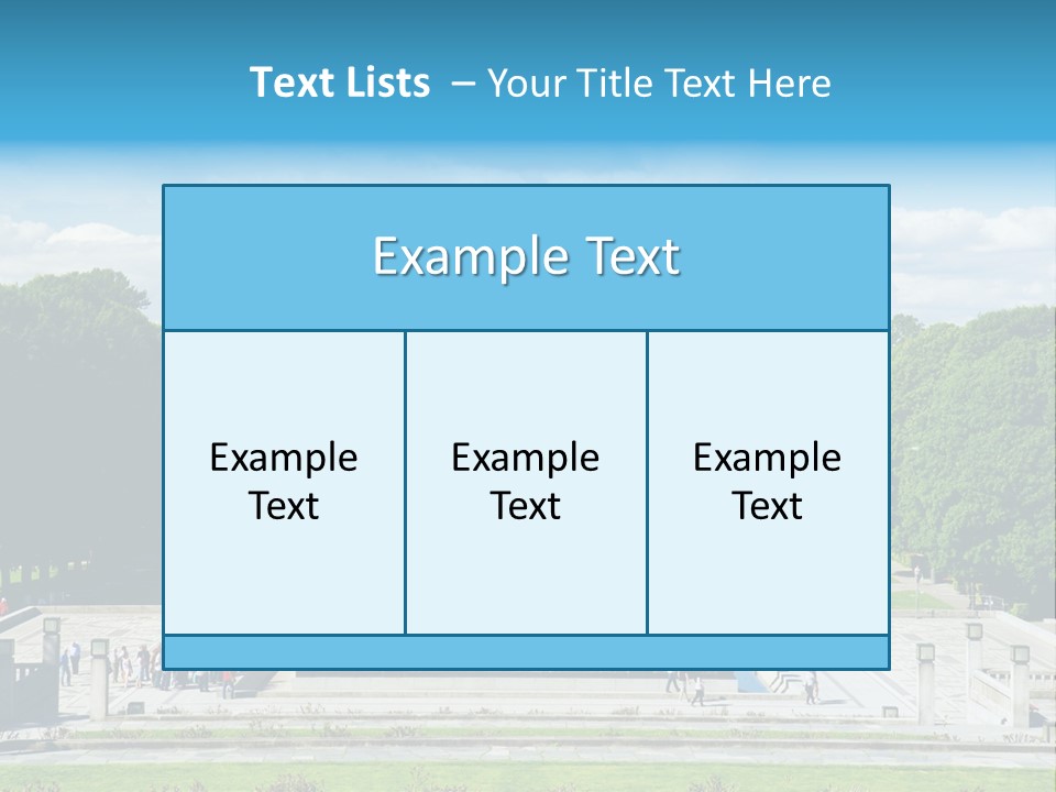 Monument Frognerpark Tourism PowerPoint Template