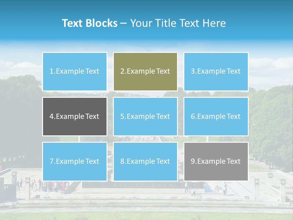 Monument Frognerpark Tourism PowerPoint Template