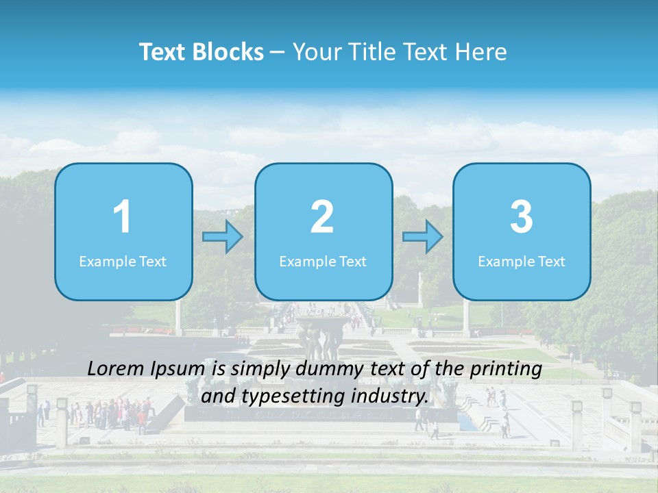 Monument Frognerpark Tourism PowerPoint Template