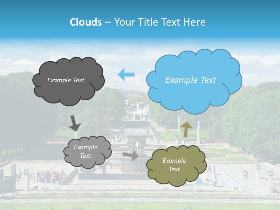 Monument Frognerpark Tourism PowerPoint Template
