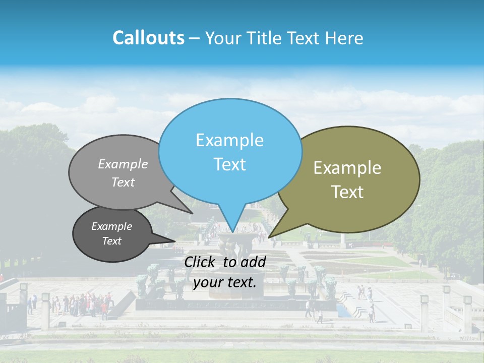 Monument Frognerpark Tourism PowerPoint Template