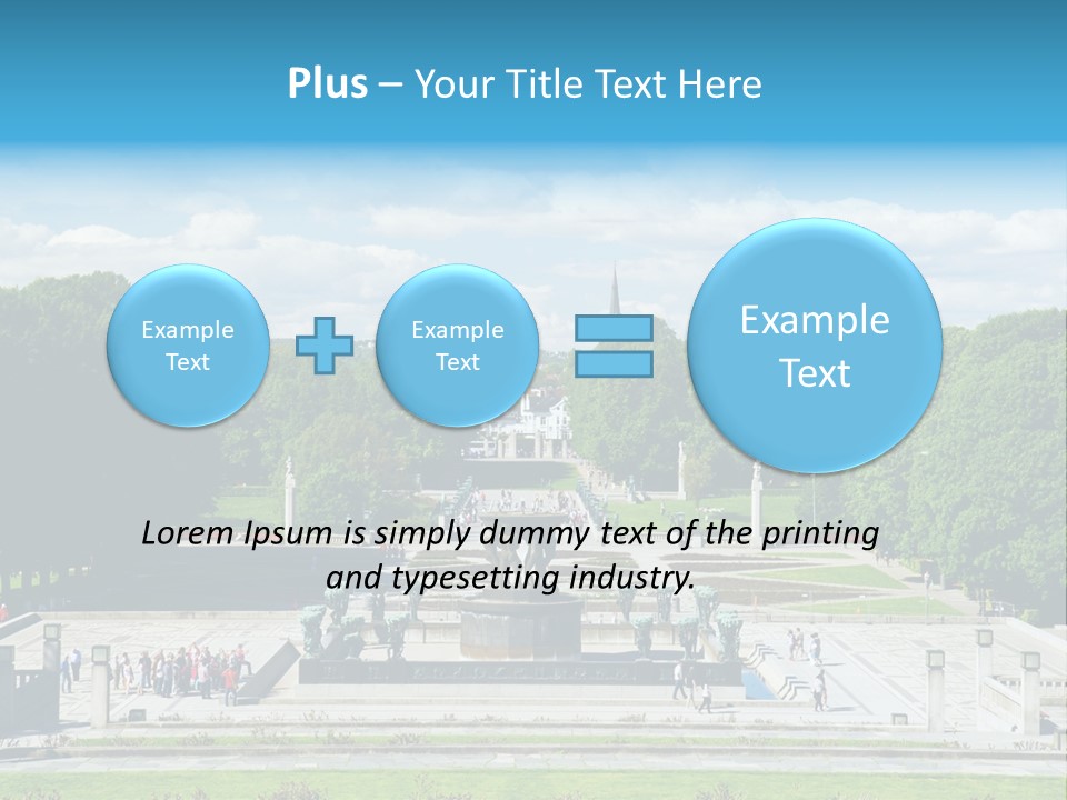 Monument Frognerpark Tourism PowerPoint Template