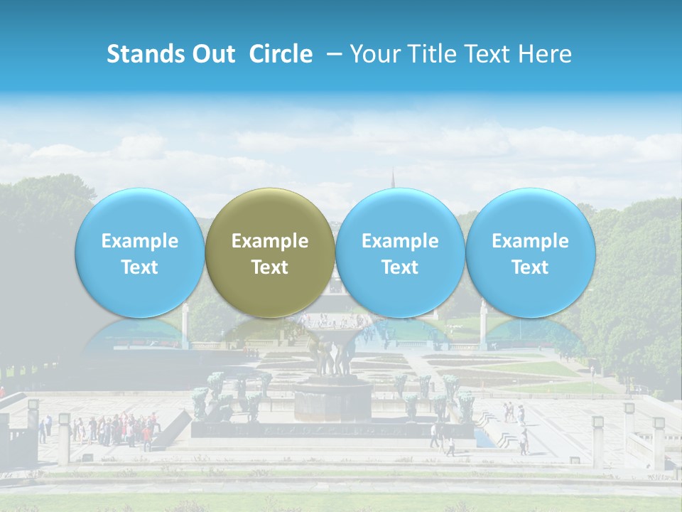 Monument Frognerpark Tourism PowerPoint Template