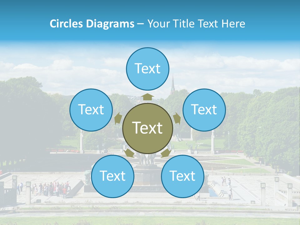 Monument Frognerpark Tourism PowerPoint Template