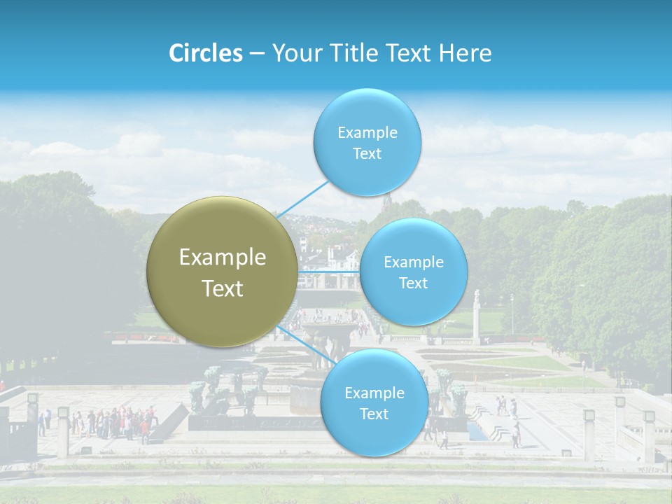 Monument Frognerpark Tourism PowerPoint Template