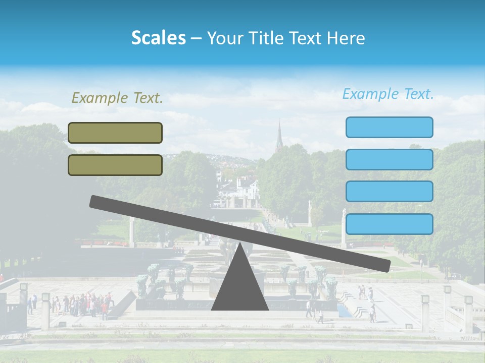 Monument Frognerpark Tourism PowerPoint Template