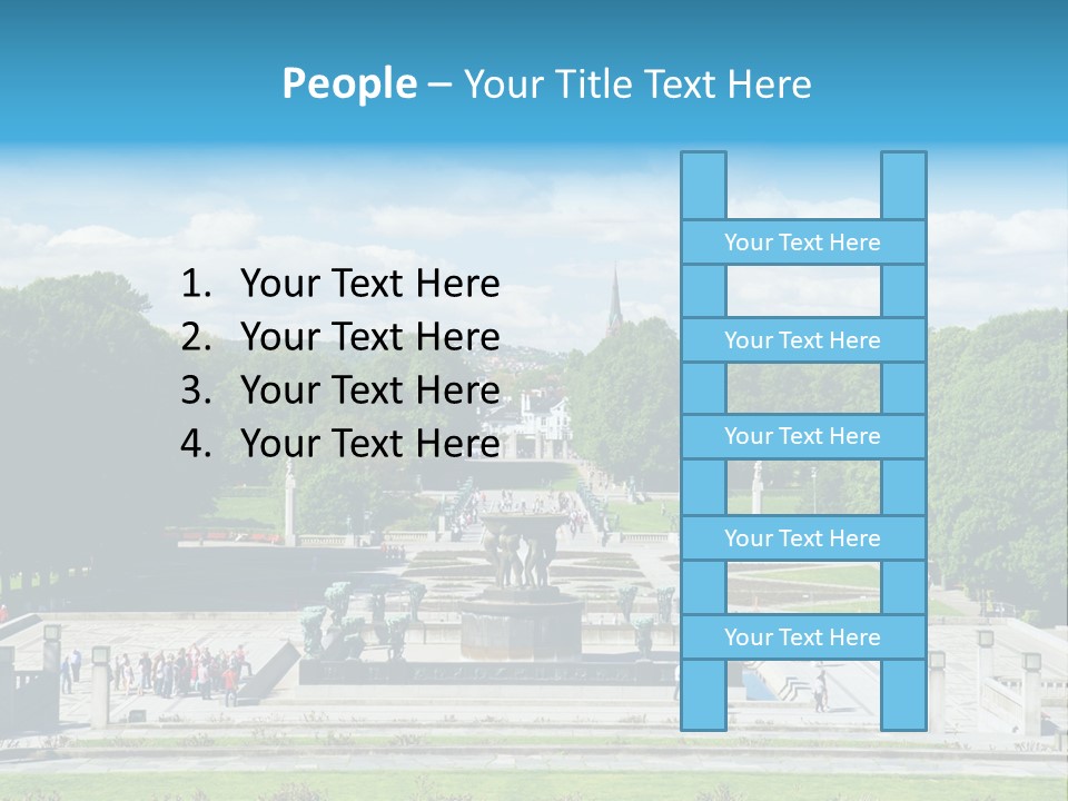 Monument Frognerpark Tourism PowerPoint Template