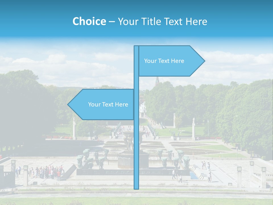 Monument Frognerpark Tourism PowerPoint Template