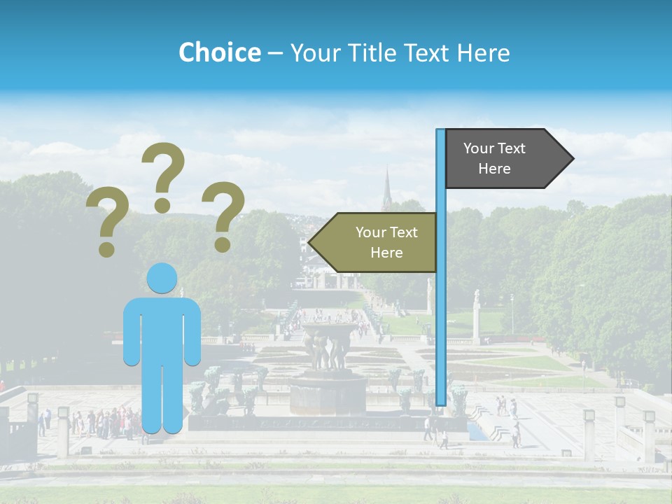Monument Frognerpark Tourism PowerPoint Template