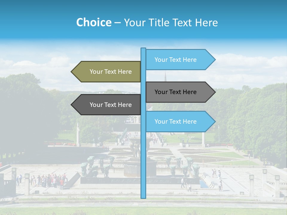 Monument Frognerpark Tourism PowerPoint Template