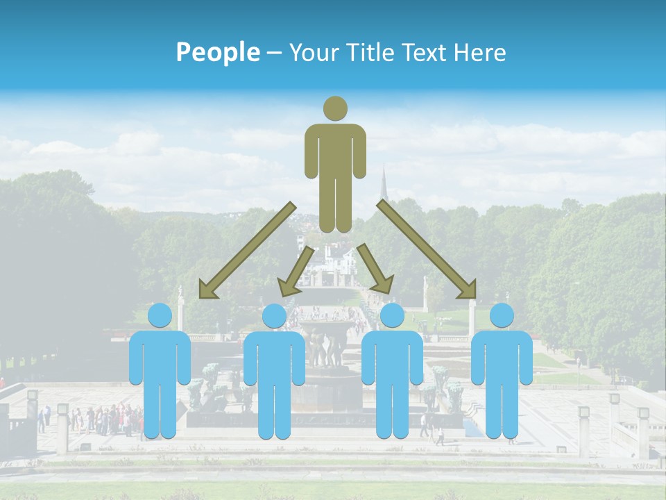 Monument Frognerpark Tourism PowerPoint Template
