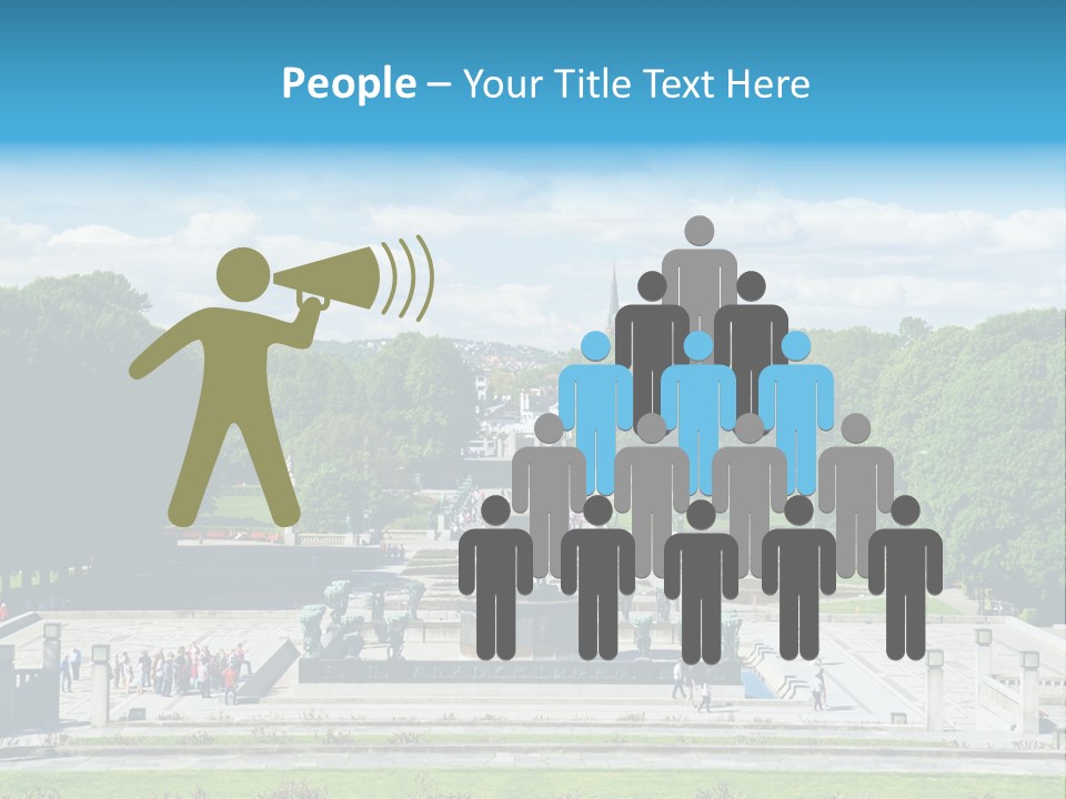 Monument Frognerpark Tourism PowerPoint Template