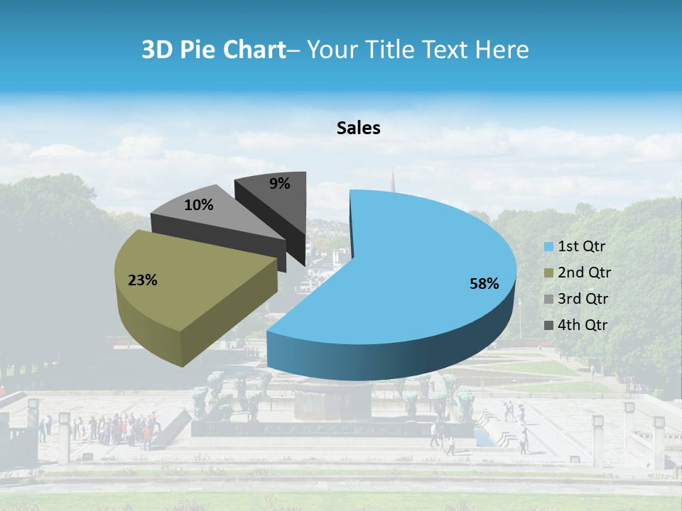 Monument Frognerpark Tourism PowerPoint Template
