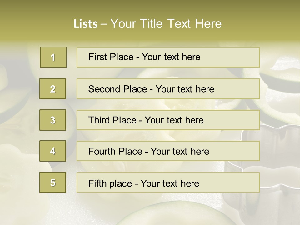 Ripe Garden Salad PowerPoint Template