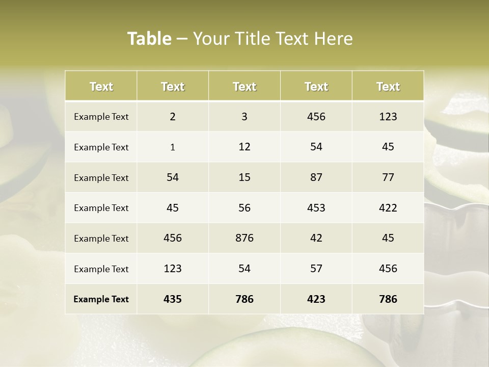Ripe Garden Salad PowerPoint Template