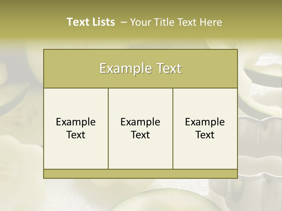 Ripe Garden Salad PowerPoint Template