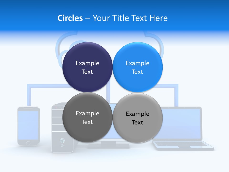 File Cloud Storage Network PowerPoint Template