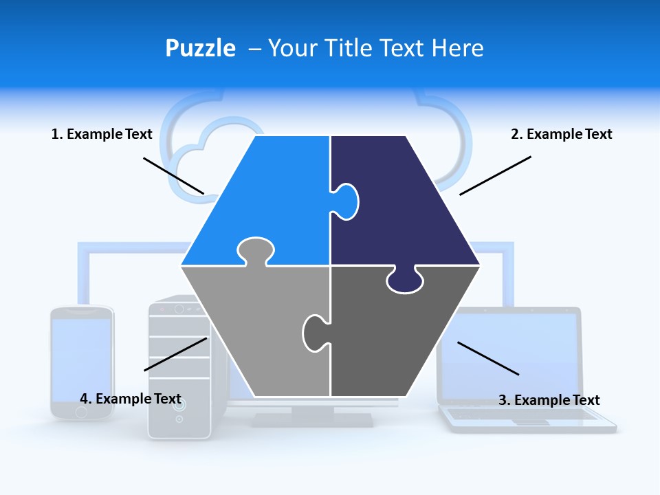 File Cloud Storage Network PowerPoint Template