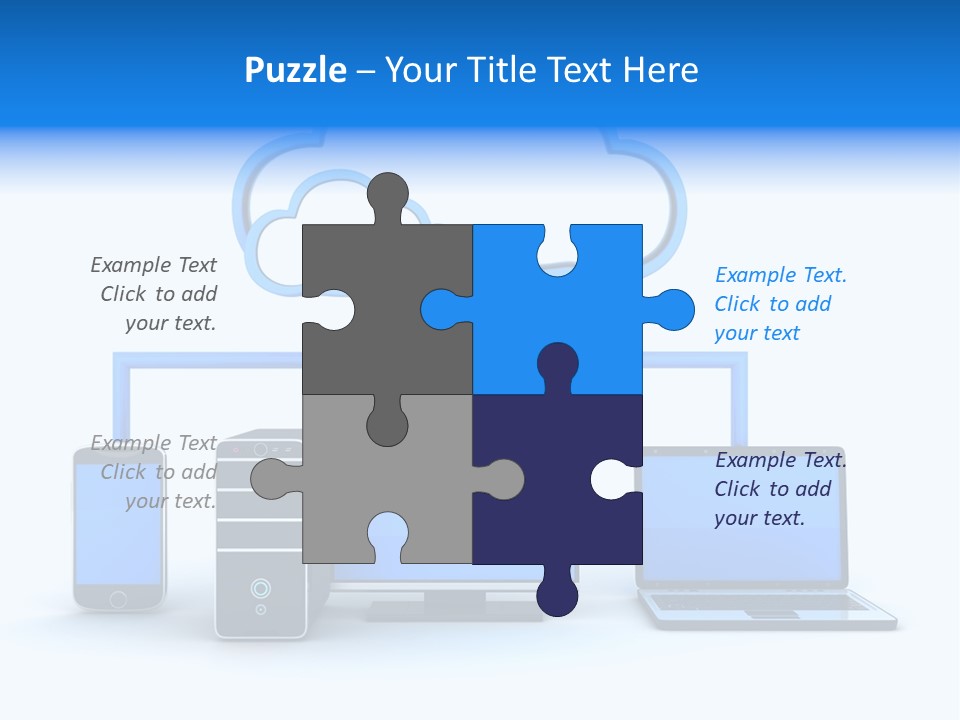 File Cloud Storage Network PowerPoint Template
