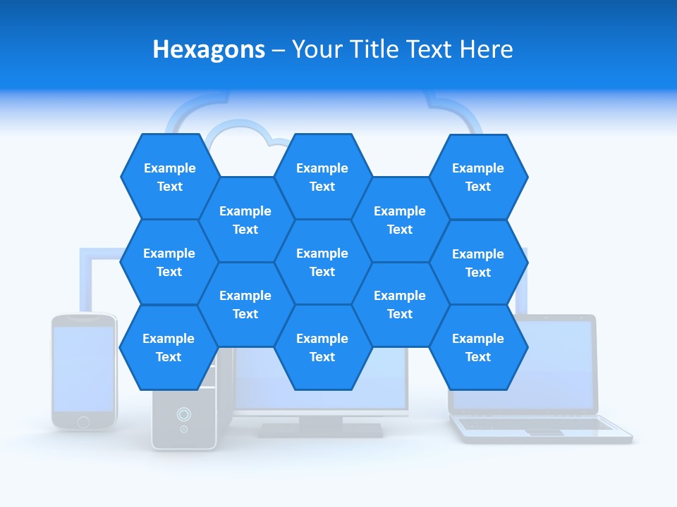 File Cloud Storage Network PowerPoint Template