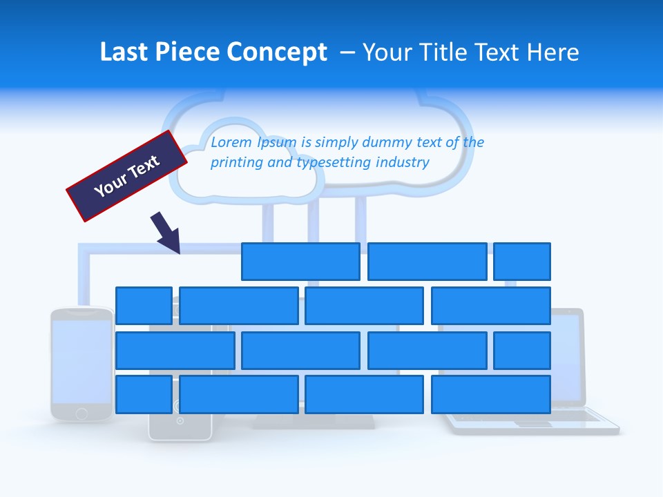 File Cloud Storage Network PowerPoint Template