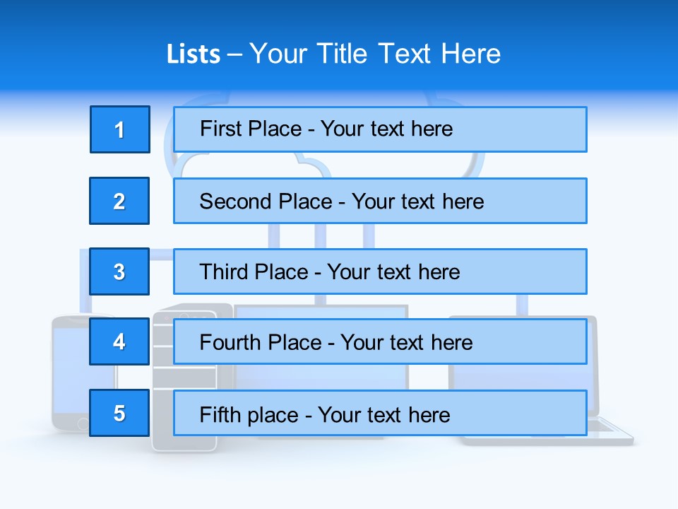 File Cloud Storage Network PowerPoint Template