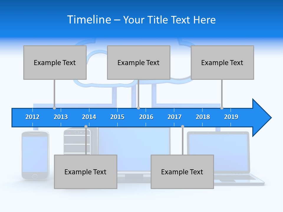 File Cloud Storage Network PowerPoint Template