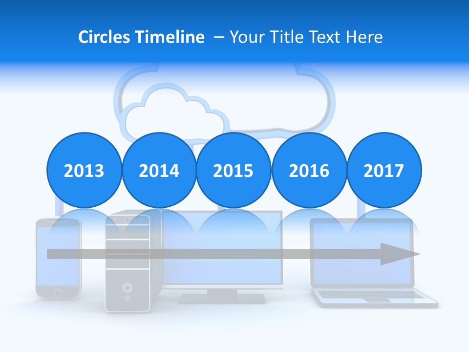 File Cloud Storage Network PowerPoint Template