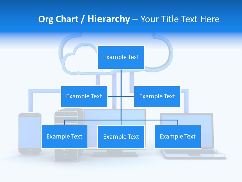 File Cloud Storage Network PowerPoint Template