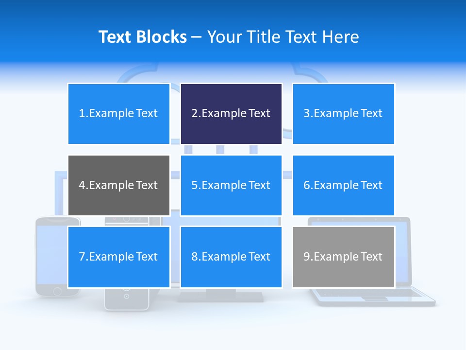 File Cloud Storage Network PowerPoint Template