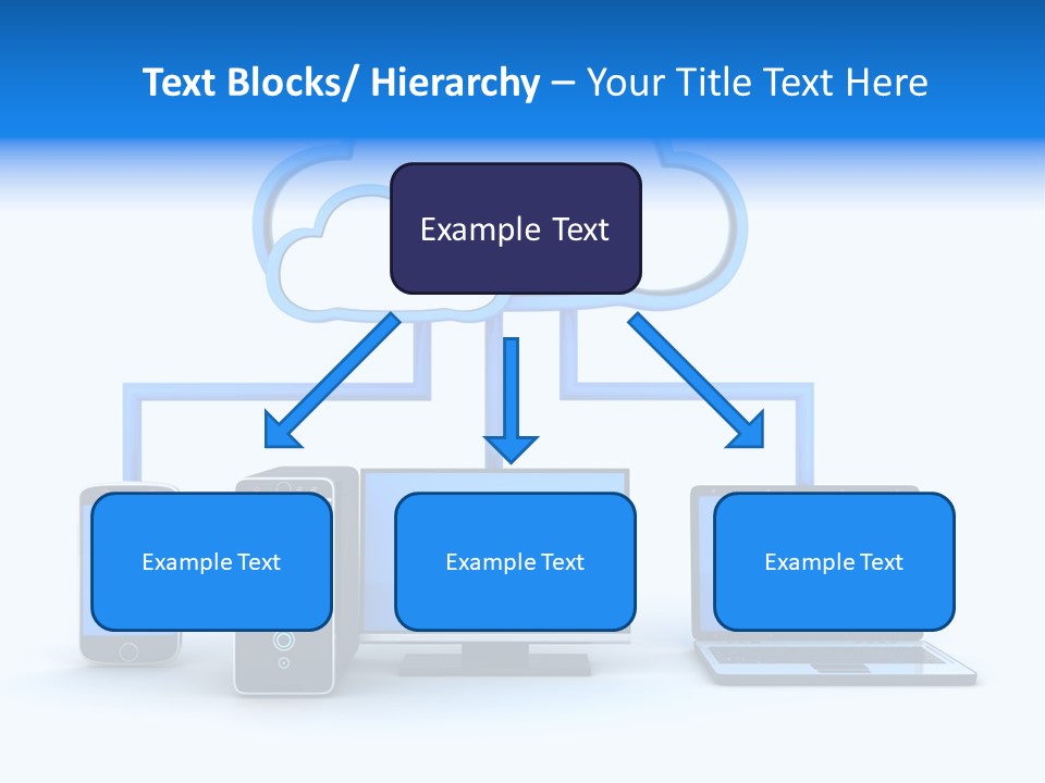 File Cloud Storage Network PowerPoint Template